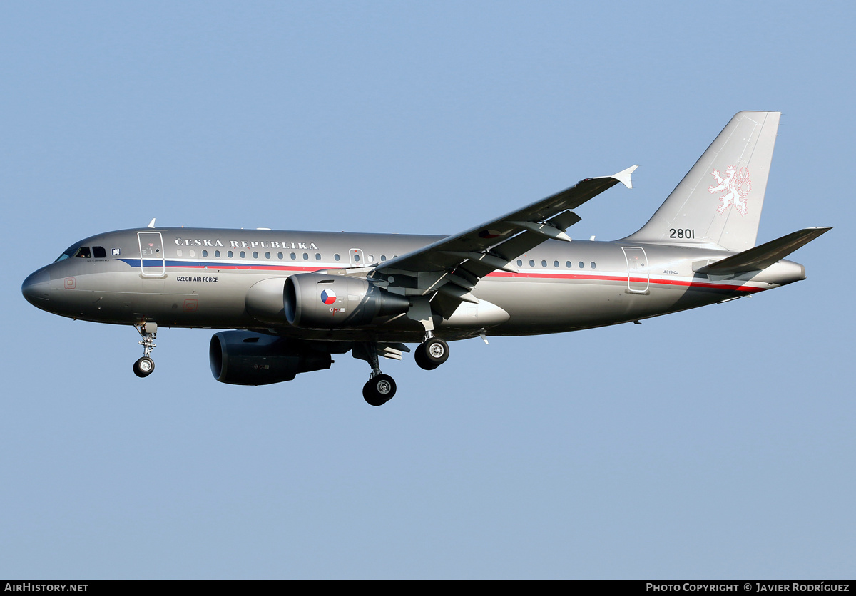 Aircraft Photo of 2801 | Airbus ACJ319 (A319-115/CJ) | Czechia - Air Force | AirHistory.net #453068