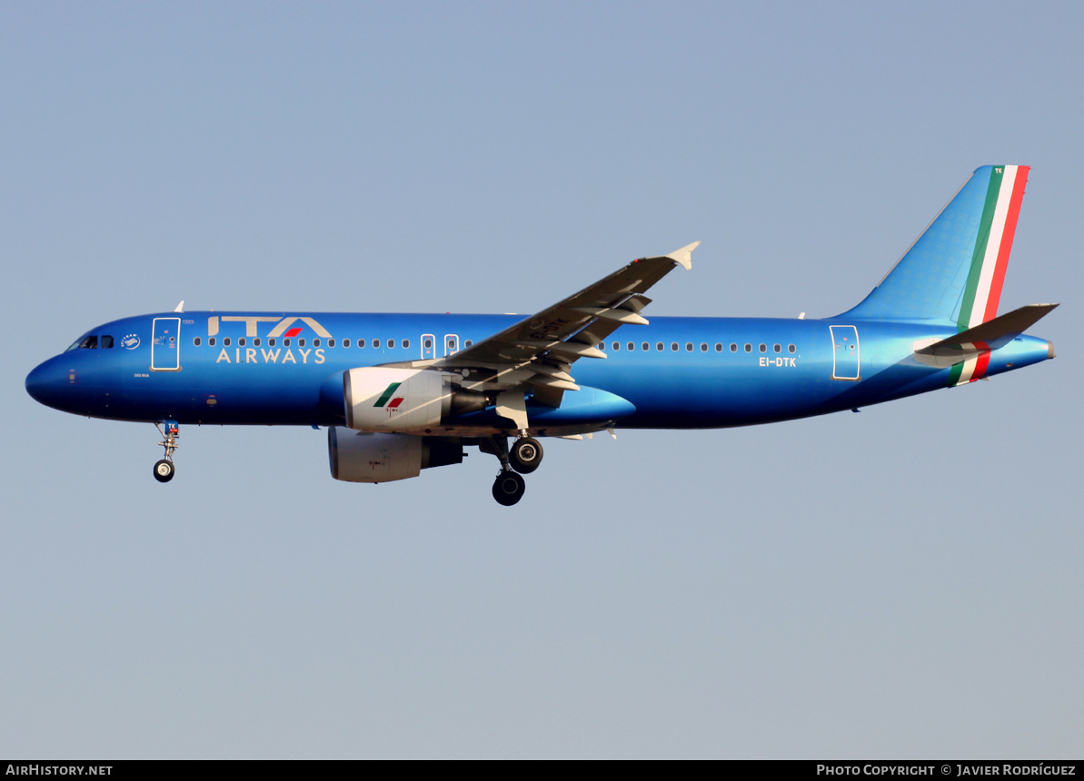 Aircraft Photo of EI-DTK | Airbus A320-216 | ITA Airways | AirHistory.net #453077