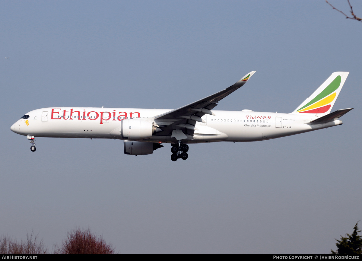 Aircraft Photo of ET-AUB | Airbus A350-941 | Ethiopian Airlines | AirHistory.net #453085