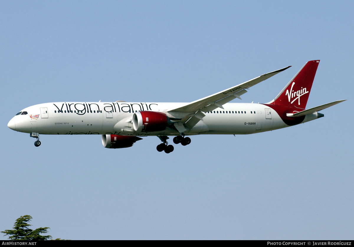 Aircraft Photo of G-VAHH | Boeing 787-9 Dreamliner | Virgin Atlantic Airways | AirHistory.net #453088