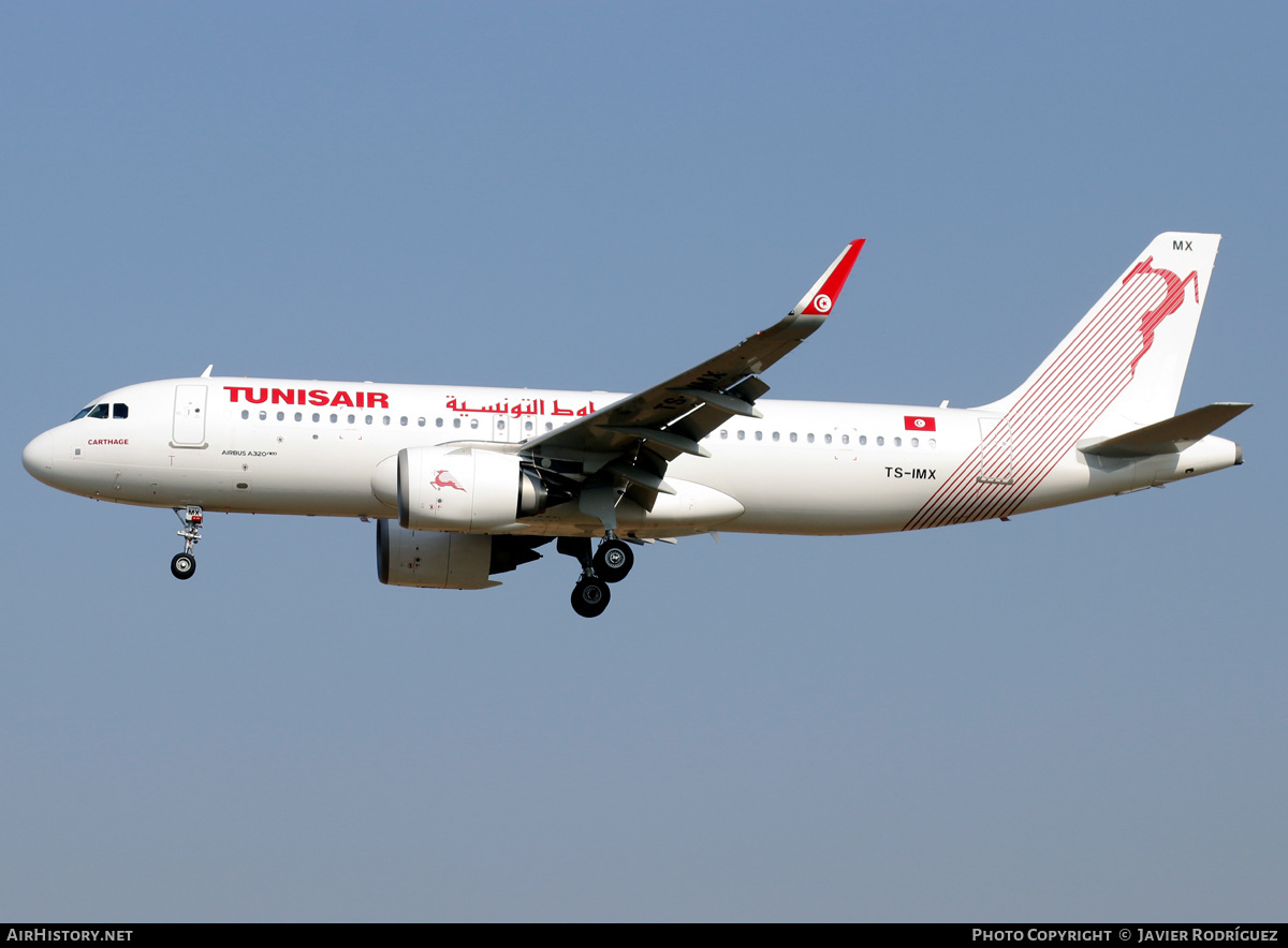 Aircraft Photo of TS-IMX | Airbus A320-251N | Tunisair | AirHistory.net #453091