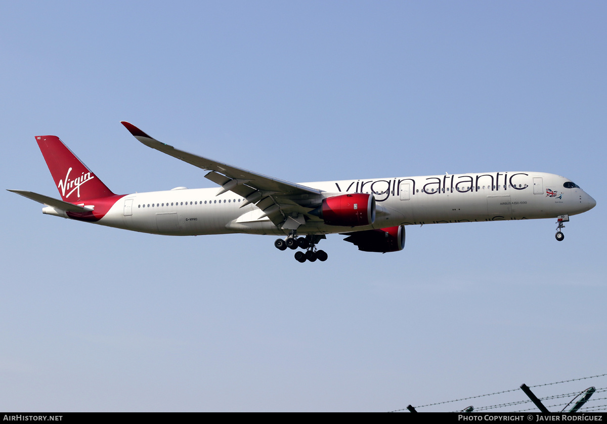 Aircraft Photo of G-VPRD | Airbus A350-1041 | Virgin Atlantic Airways | AirHistory.net #453118