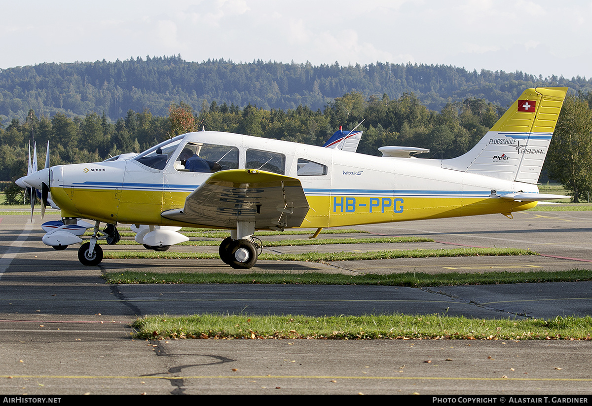 Aircraft Photo of HB-PPG | Piper PA-28-161 Warrior III | Flugschule Grenchen | AirHistory.net #453136