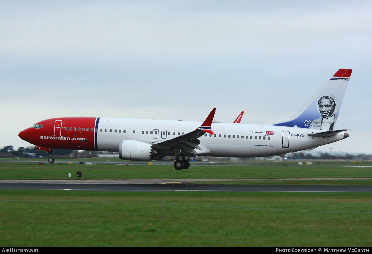 Aircraft Photo of EI-FYE | Boeing 737-8 Max 8 | Norwegian | AirHistory.net #453187