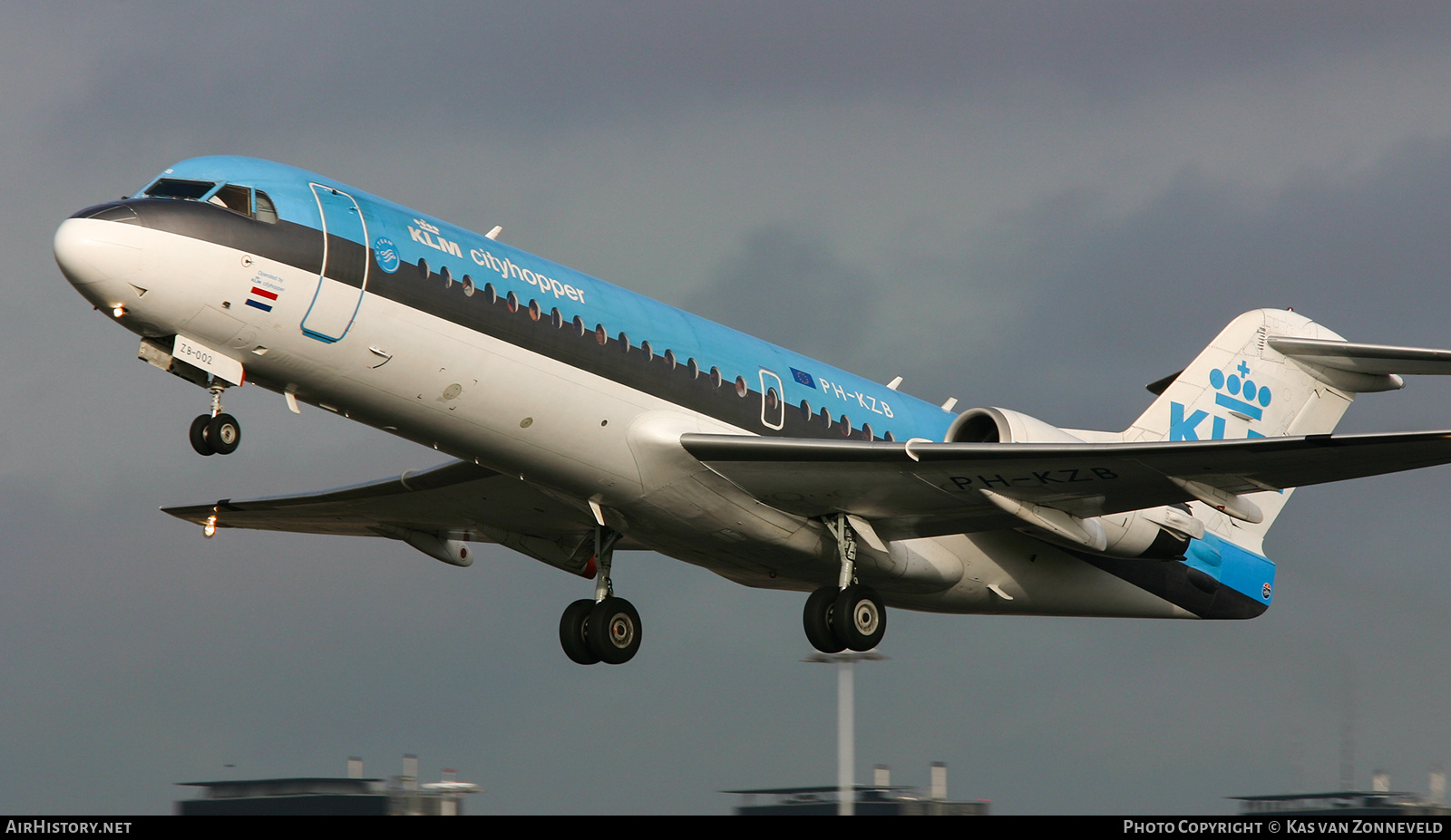 Aircraft Photo of PH-KZB | Fokker 70 (F28-0070) | KLM Cityhopper | AirHistory.net #453259