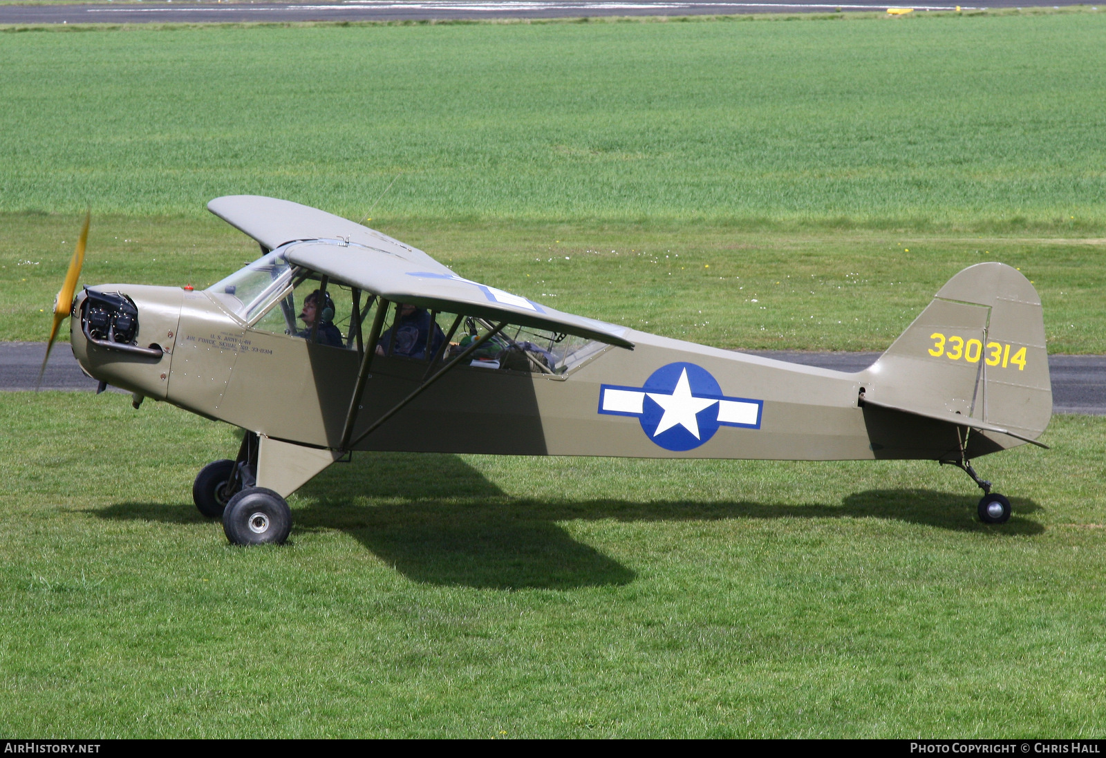 Aircraft Photo of G-BAET / 330314 | Piper L-4 Cub (O-59/J-3C-65D) | USA - Air Force | AirHistory.net #453268