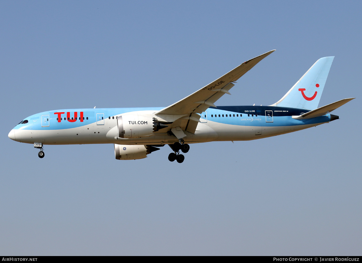 Aircraft Photo of OO-LOE | Boeing 787-8 Dreamliner | TUI | AirHistory.net #453327