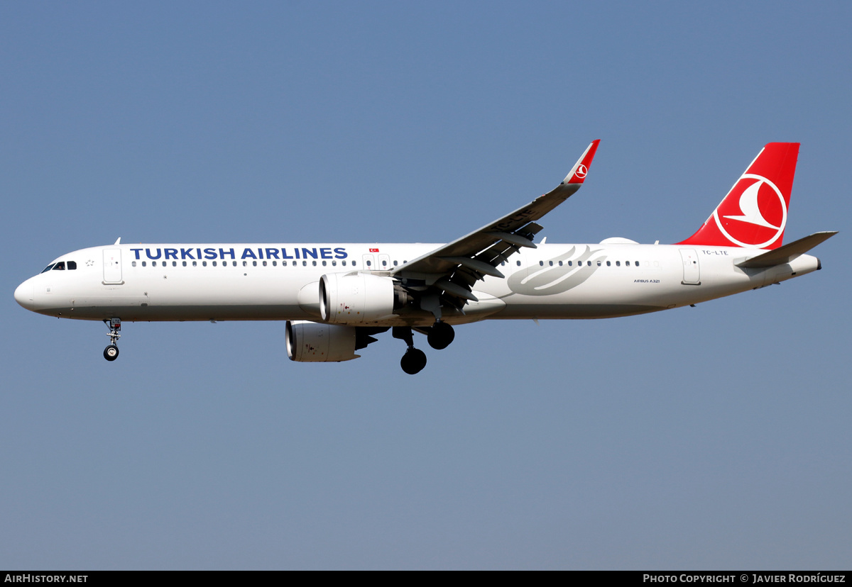 Aircraft Photo of TC-LTE | Airbus A321-271NX | Turkish Airlines | AirHistory.net #453333