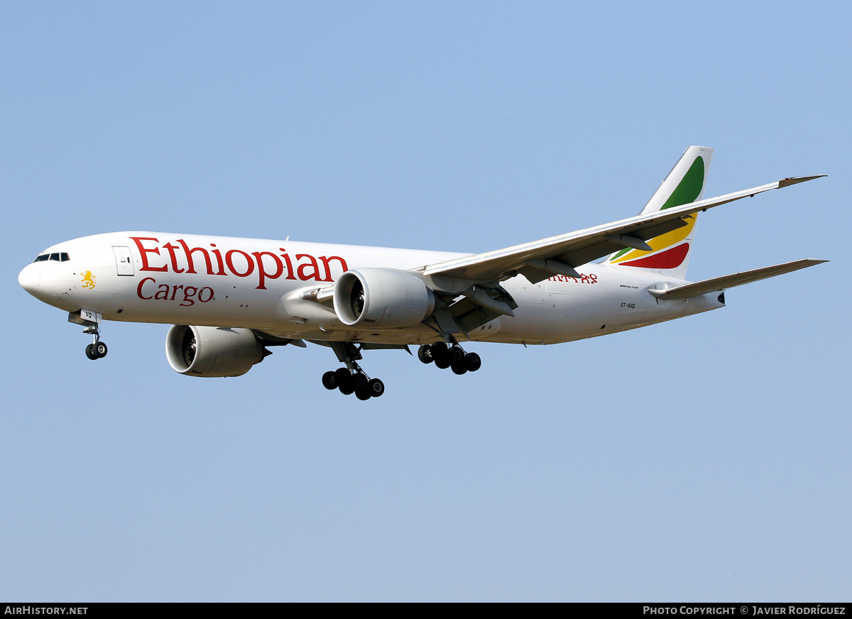 Aircraft Photo of ET-AVQ | Boeing 777-F | Ethiopian Airlines Cargo | AirHistory.net #453344