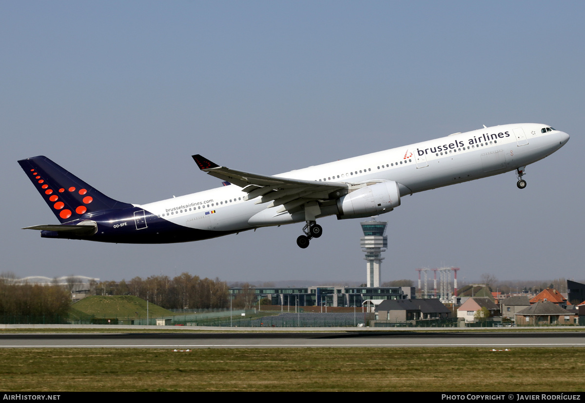 Aircraft Photo of OO-SFE | Airbus A330-343E | Brussels Airlines | AirHistory.net #453356