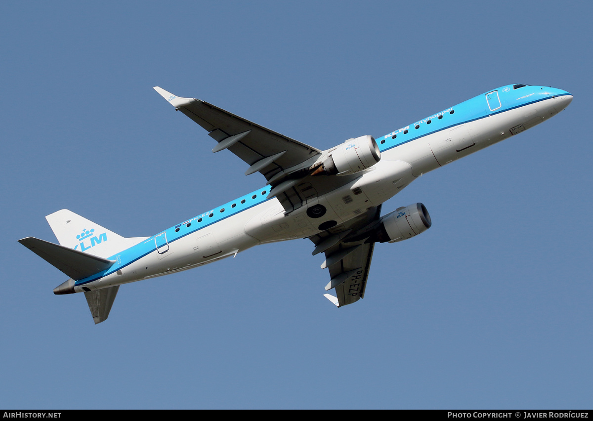 Aircraft Photo of PH-EZP | Embraer 190STD (ERJ-190-100STD) | KLM Cityhopper | AirHistory.net #453384