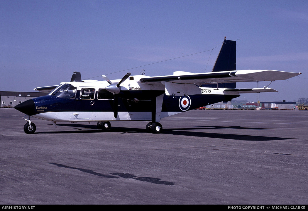 Aircraft Photo of ZF573 | Britten-Norman BN-2T Turbine Islander | UK - Air Force | AirHistory.net #453405