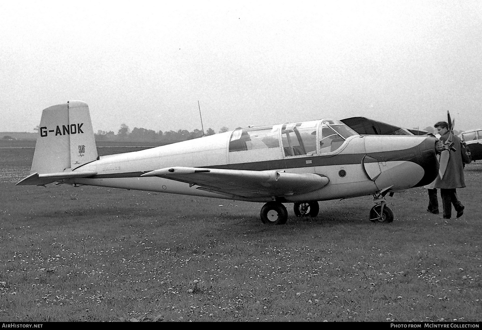 Aircraft Photo of G-ANOK | Saab 91C Safir | AirHistory.net #453457