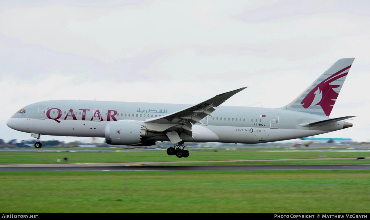 Aircraft Photo of A7-BCV | Boeing 787-8 Dreamliner | Qatar Airways | AirHistory.net #453469