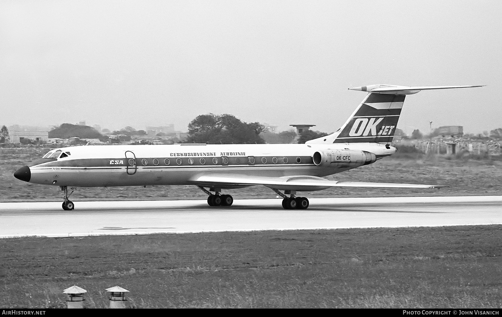 Aircraft Photo of OK-CFC | Tupolev Tu-134A | ČSA - Československé Aerolinie - Czechoslovak Airlines | AirHistory.net #453495