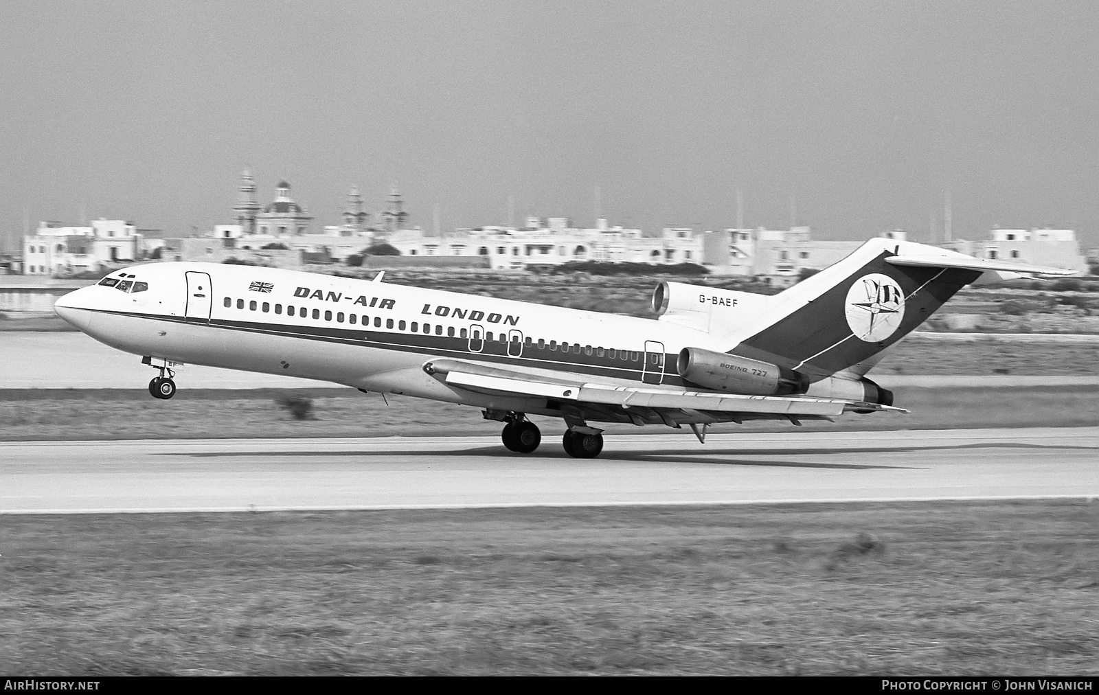 Aircraft Photo of G-BAEF | Boeing 727-46 | Dan-Air London | AirHistory.net #453496