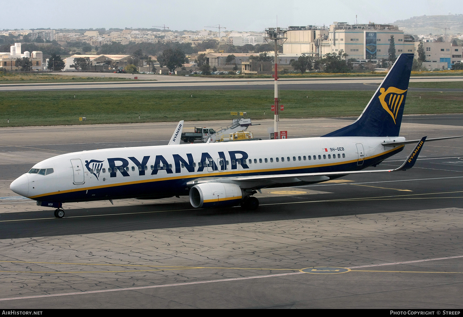 Aircraft Photo of 9H-QEB | Boeing 737-800 | Ryanair | AirHistory.net #453506