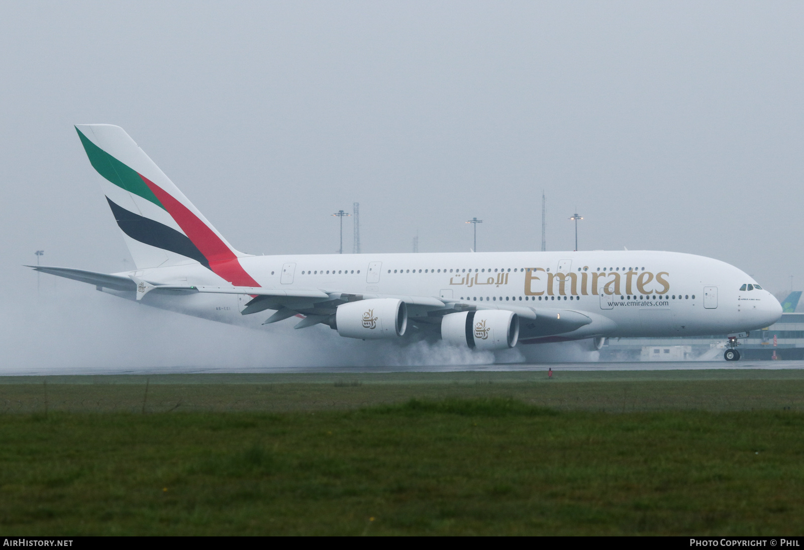 Aircraft Photo of A6-EEI | Airbus A380-861 | Emirates | AirHistory.net #453521