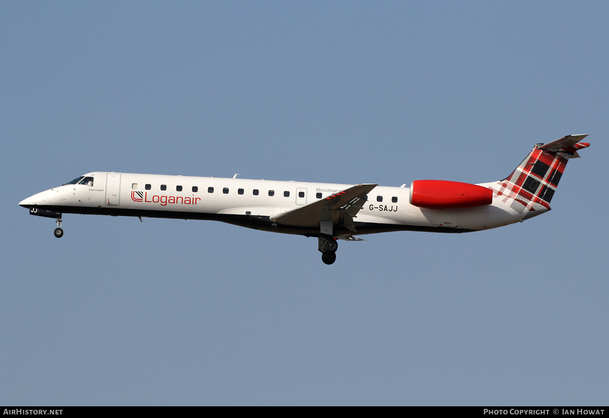 Aircraft Photo of G-SAJJ | Embraer ERJ-145EP (EMB-145EP) | Loganair | AirHistory.net #453534