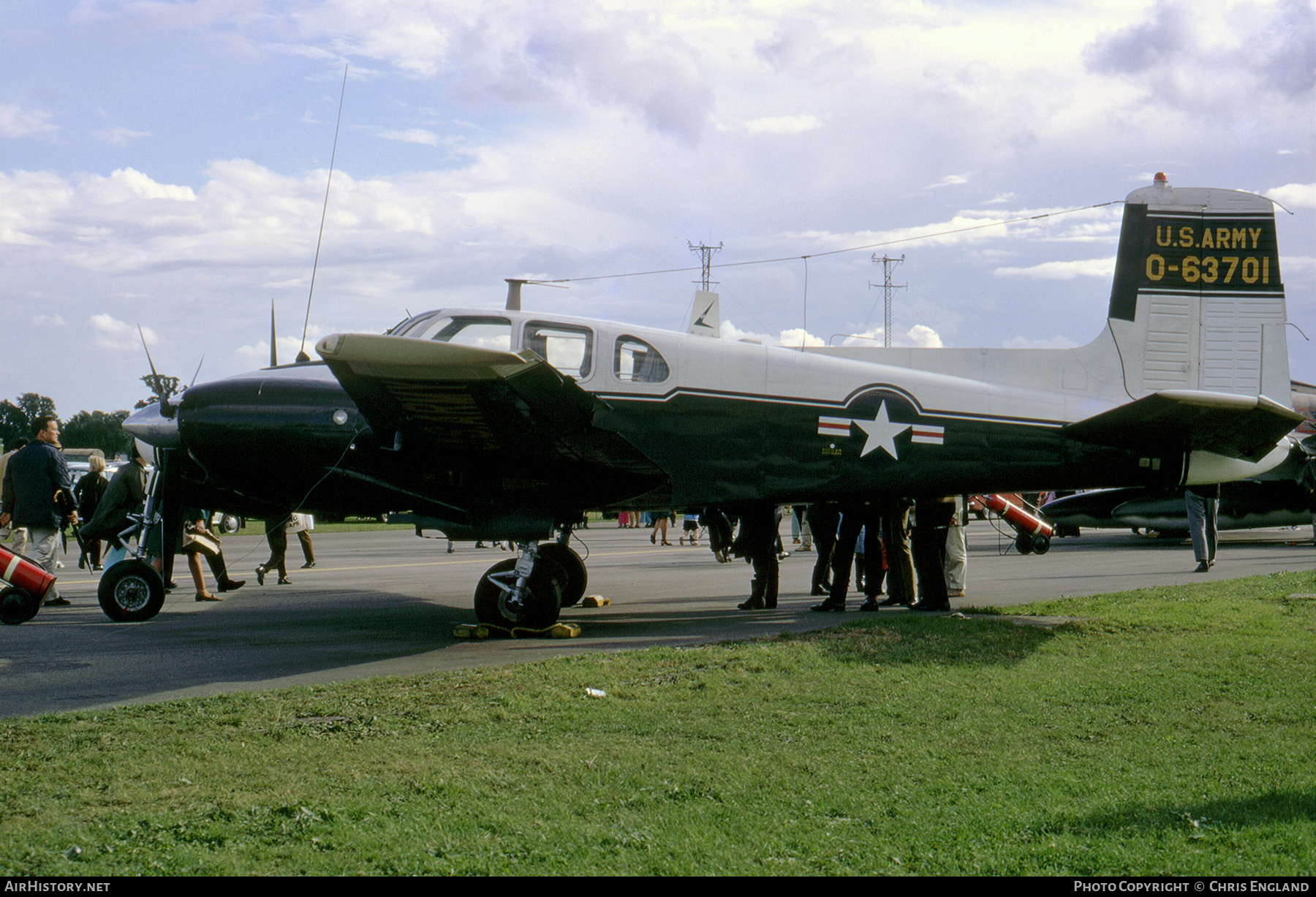 Aircraft Photo of 56-3701 / 0-63701 | Beech U-8D Seminole (50) | USA - Army | AirHistory.net #453540