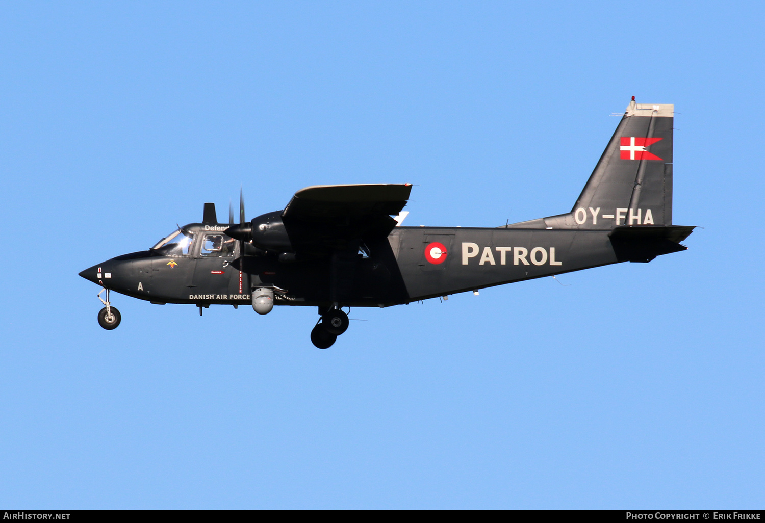 Aircraft Photo of OY-FHA | Britten-Norman BN-2B-21 Islander | Danish Air Force Home Guard - Hjemmeværnskommandoen | AirHistory.net #453565