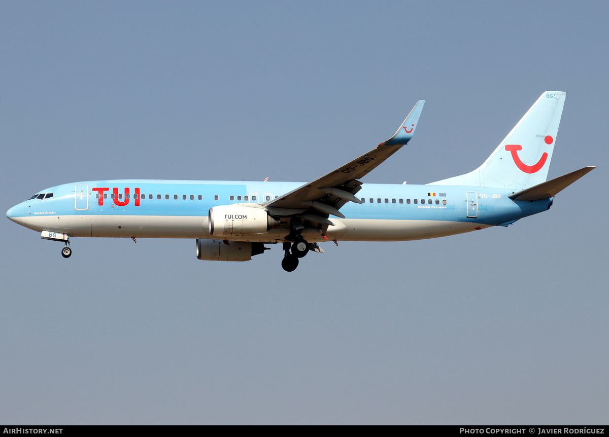 Aircraft Photo of OO-JBG | Boeing 737-8K5 | TUI | AirHistory.net #453643