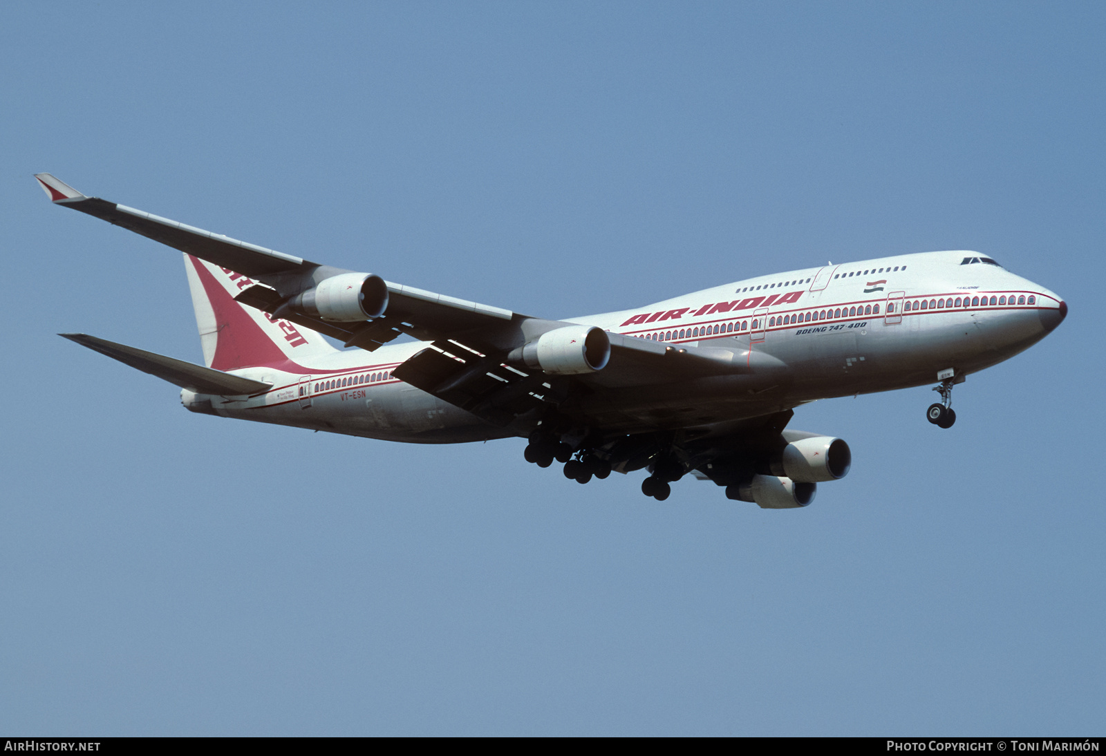 Aircraft Photo of VT-ESN | Boeing 747-437 | Air India | AirHistory.net #453661
