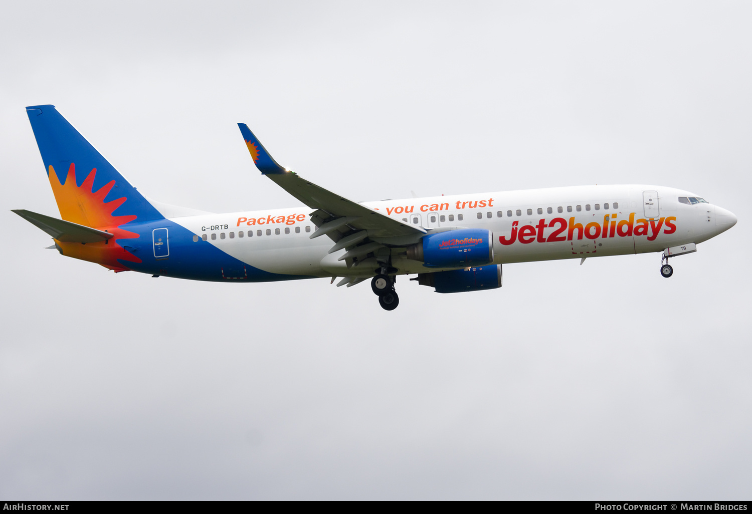 Aircraft Photo of G-DRTB | Boeing 737-86N | Jet2 Holidays | AirHistory.net #453707