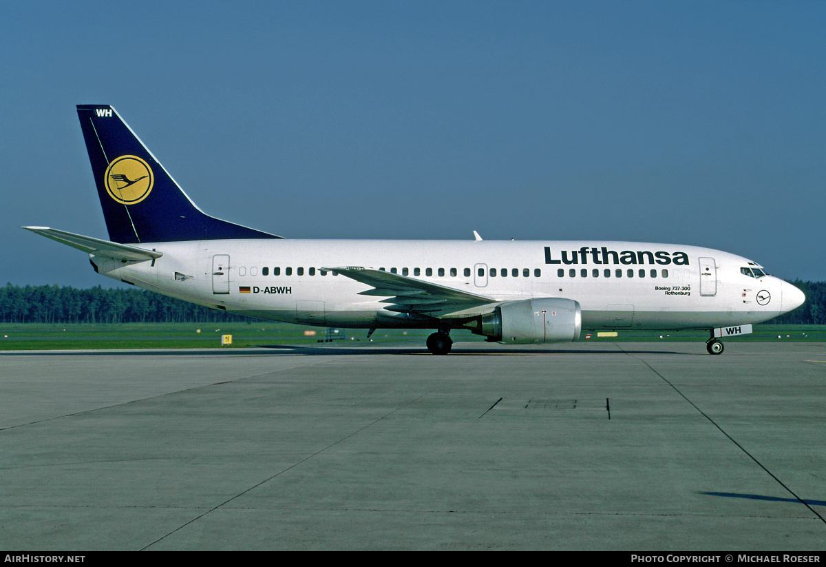 Aircraft Photo of D-ABWH | Boeing 737-330 | Lufthansa | AirHistory.net #453739
