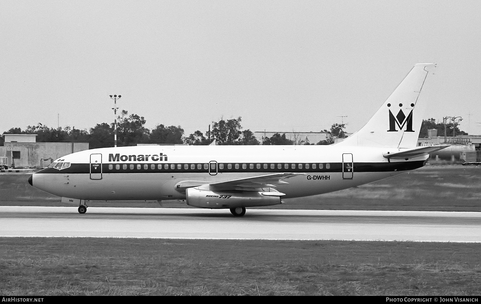 Aircraft Photo of G-DWHH | Boeing 737-2T7/Adv | Monarch Airlines | AirHistory.net #453759