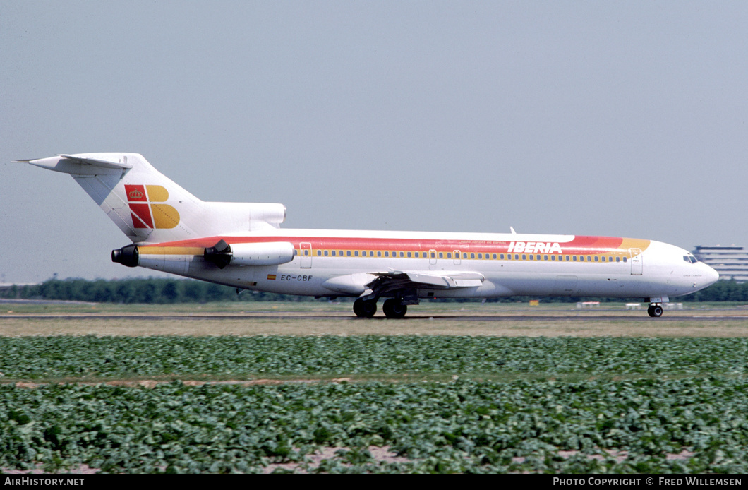 Aircraft Photo of EC-CBF | Boeing 727-256/Adv | Iberia | AirHistory.net #453777