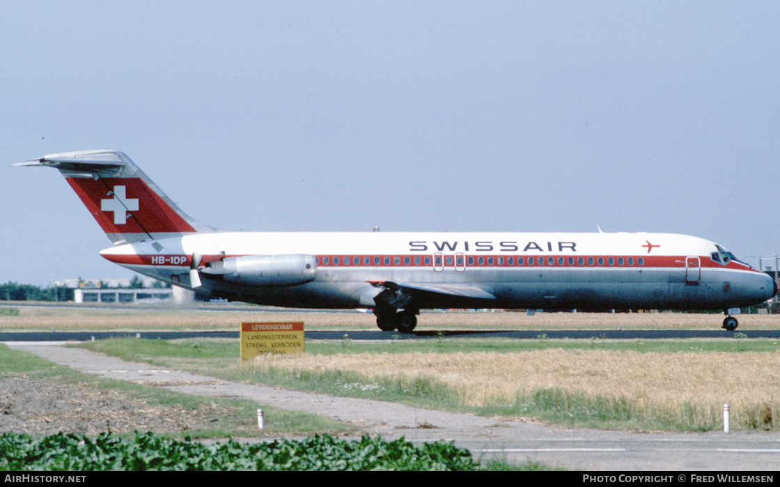 Aircraft Photo of HB-IDP | McDonnell Douglas DC-9-32 | Swissair | AirHistory.net #453785