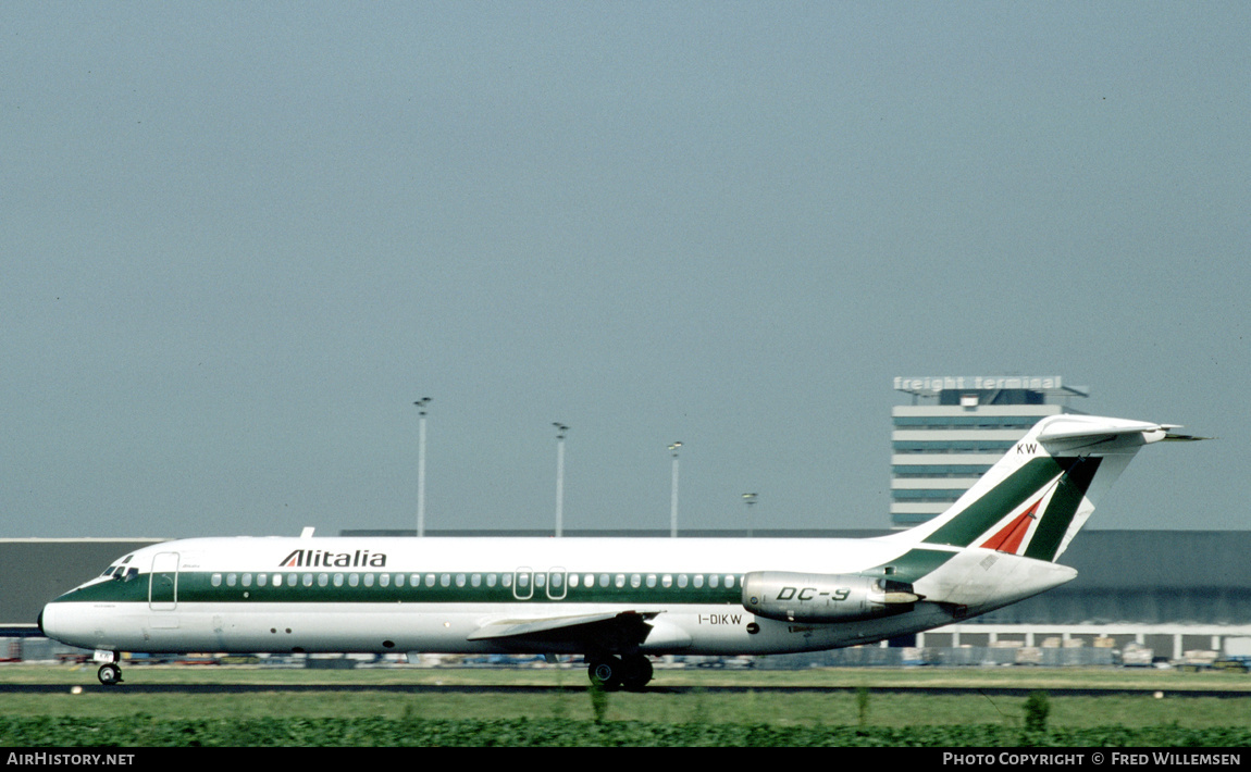 Aircraft Photo of I-DIKW | McDonnell Douglas DC-9-32 | Alitalia | AirHistory.net #453788