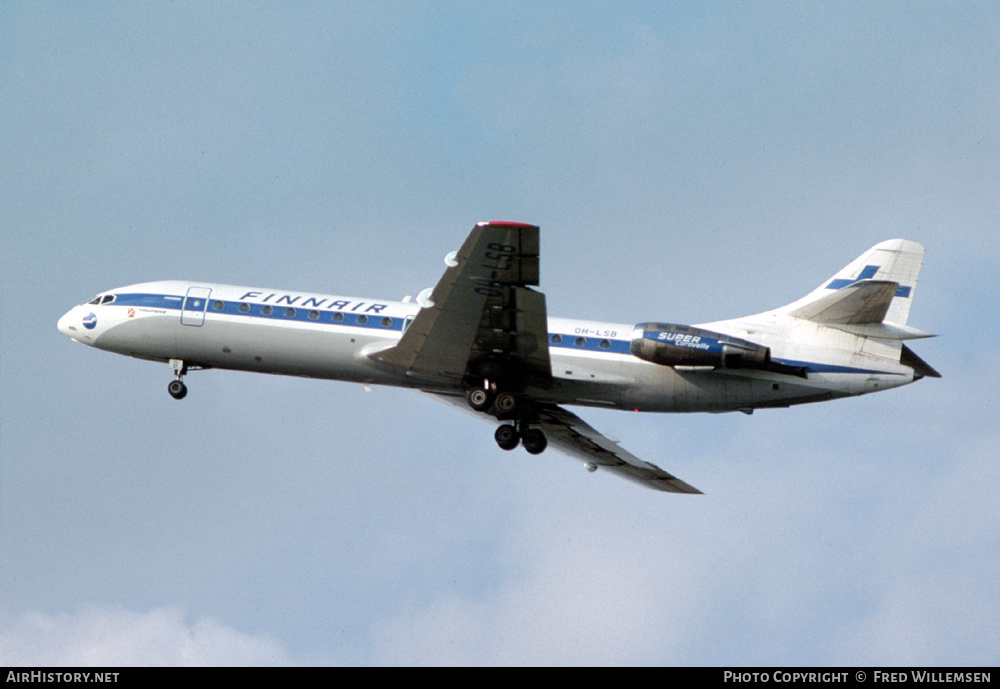 Aircraft Photo of OH-LSB | Sud SE-210 Caravelle 10B3 Super B | Finnair | AirHistory.net #453789