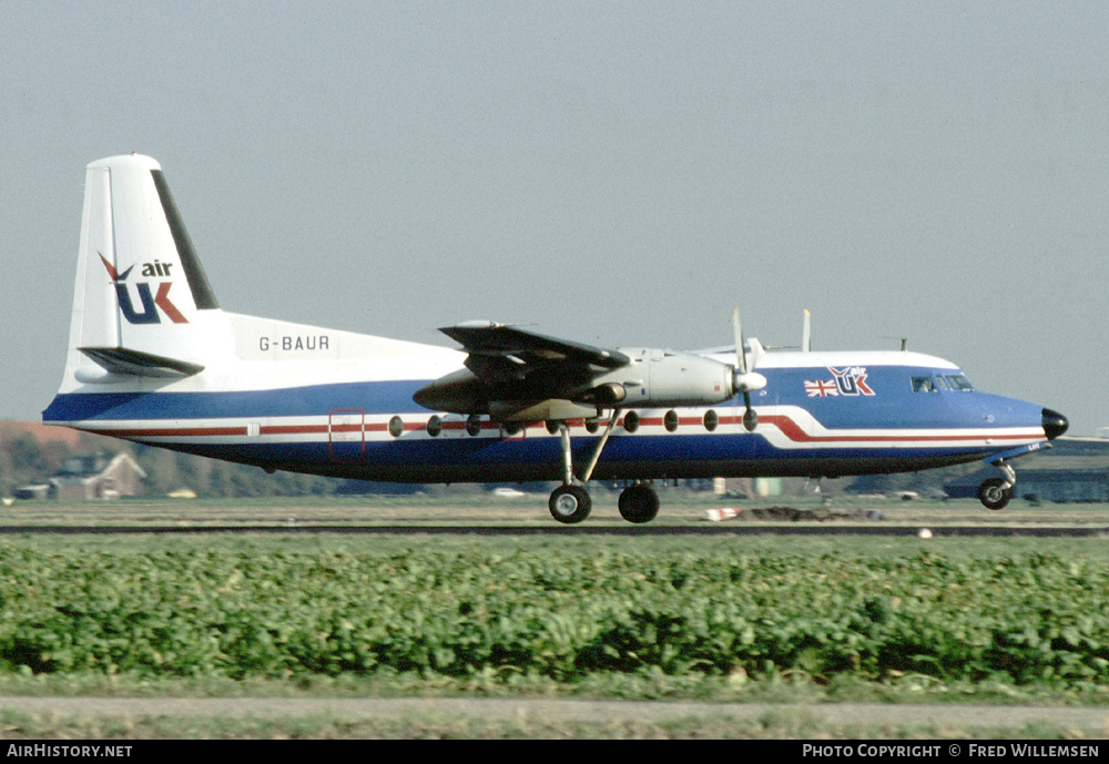 Aircraft Photo of G-BAUR | Fokker F27-200 Friendship | Air UK | AirHistory.net #453790