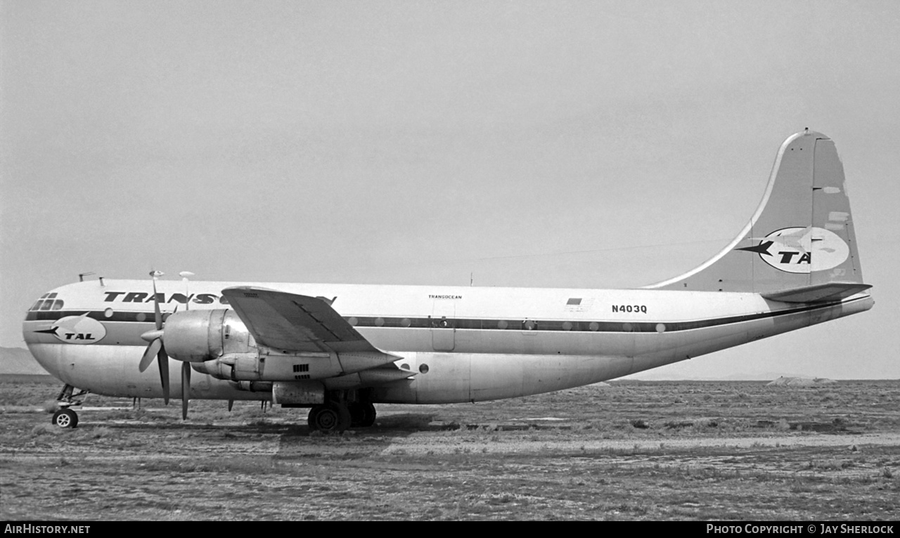 Aircraft Photo of N403Q | Boeing 377-10-19 Stratocruiser | Transocean Air Lines - TALOA | AirHistory.net #453843