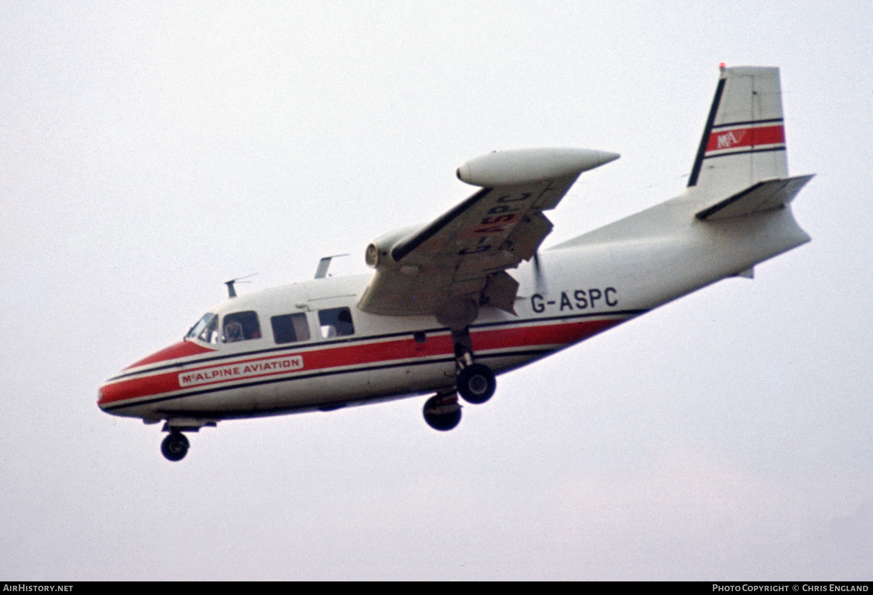 Aircraft Photo of G-ASPC | Piaggio P-166B | McAlpine Aviation | AirHistory.net #453865
