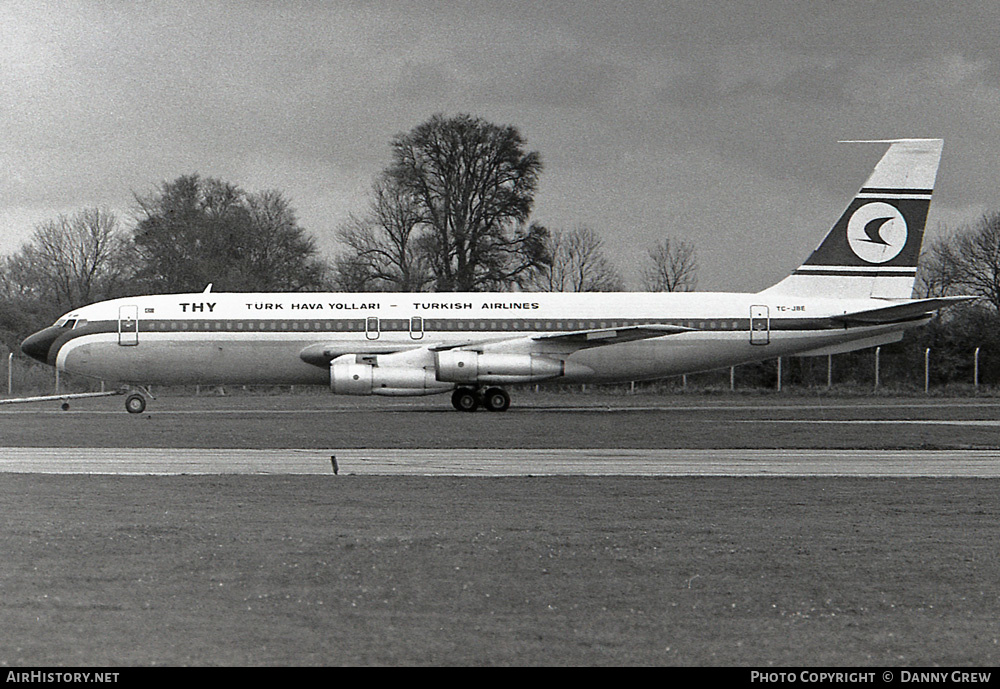 Aircraft Photo of TC-JBE | Boeing 707-139 | THY Türk Hava Yolları - Turkish Airlines | AirHistory.net #453900