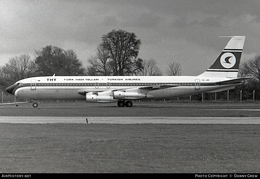 Aircraft Photo of TC-JBE | Boeing 707-139(B) | THY Türk Hava Yolları - Turkish Airlines | AirHistory.net #453900