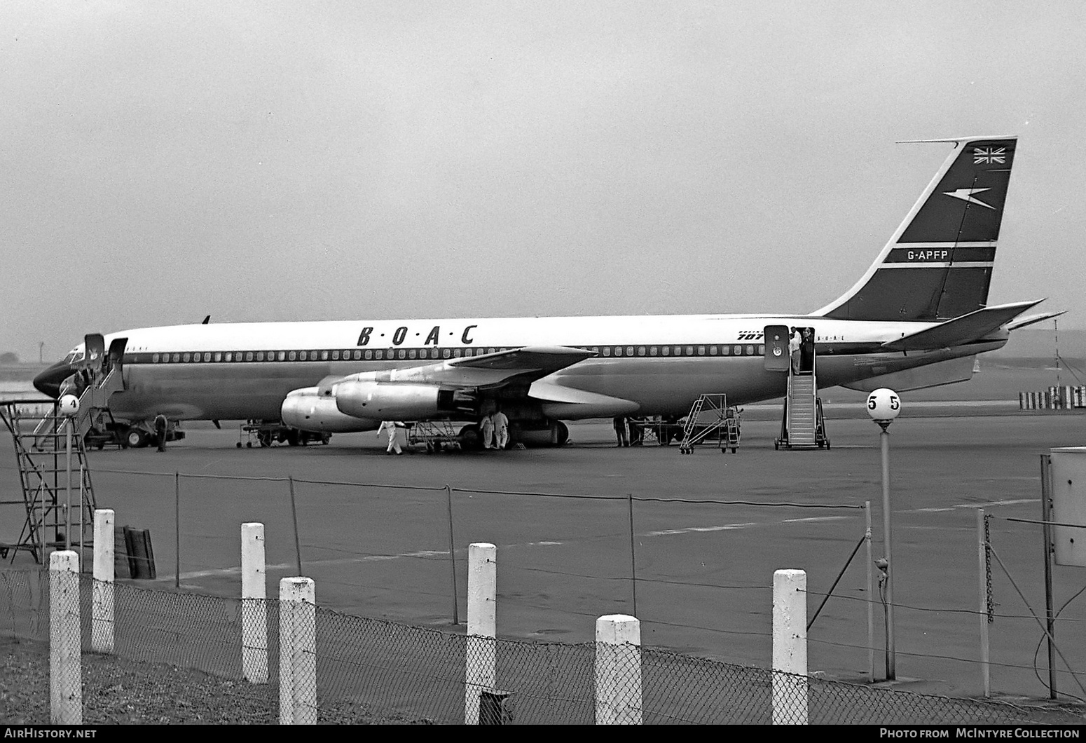Aircraft Photo of G-APFP | Boeing 707-436 | BOAC - British Overseas Airways Corporation | AirHistory.net #453936
