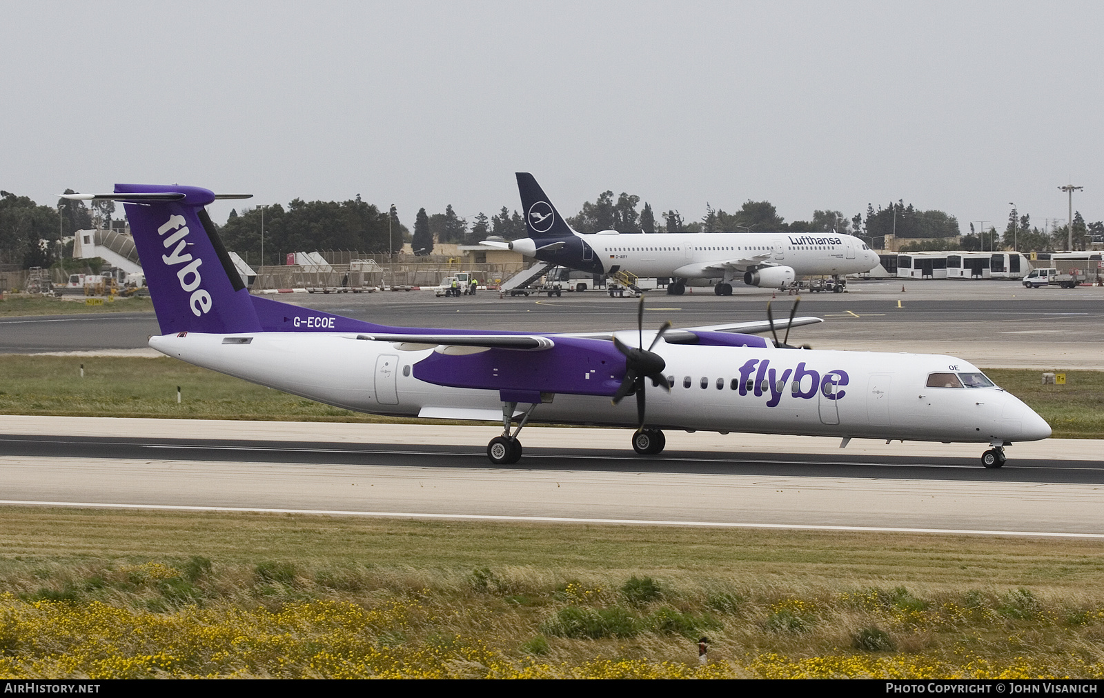 Aircraft Photo of G-ECOE | Bombardier DHC-8-402 Dash 8 | Flybe | AirHistory.net #453954