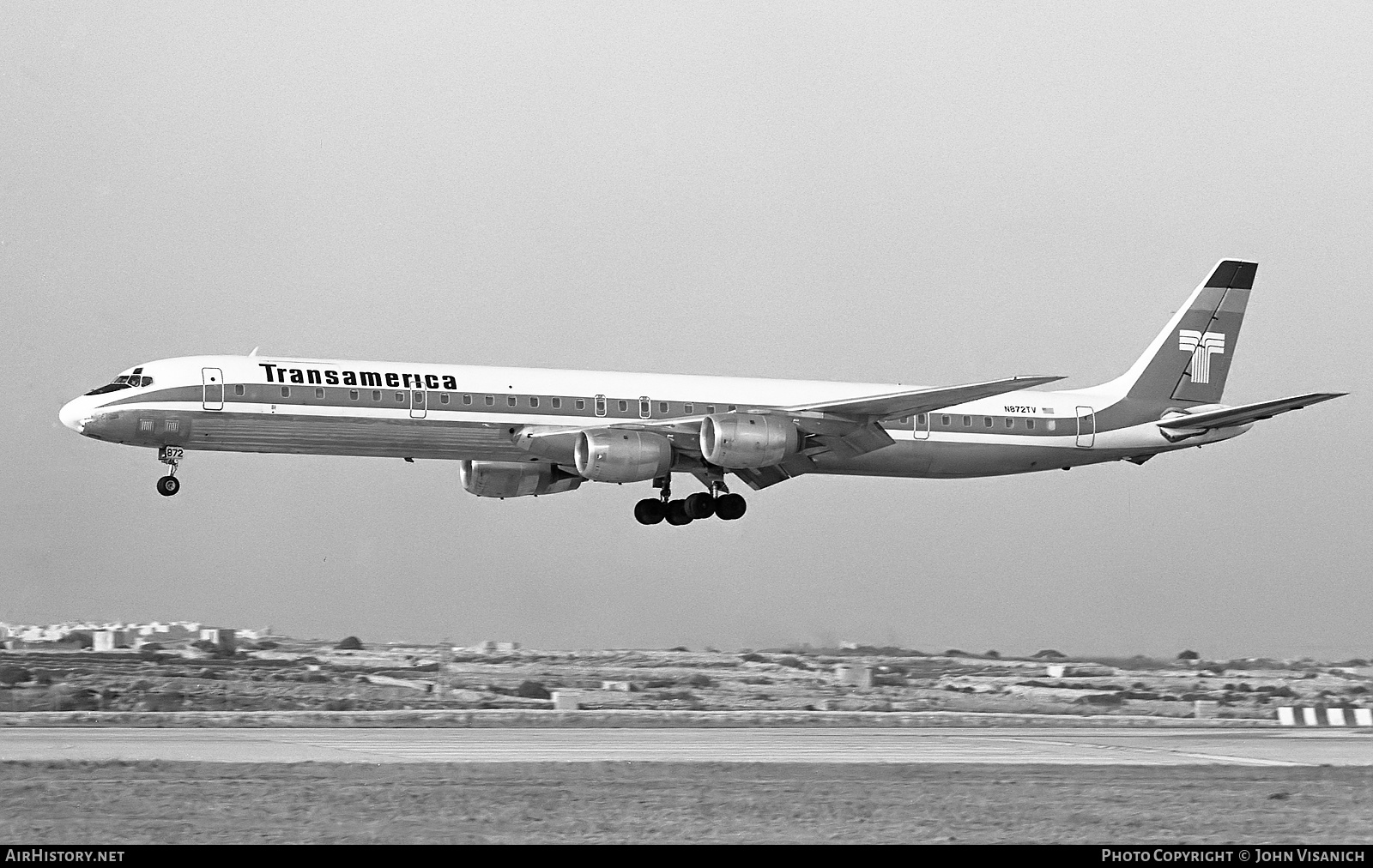 Aircraft Photo of N872TV | McDonnell Douglas DC-8-63CF | Transamerica Airlines | AirHistory.net #453959
