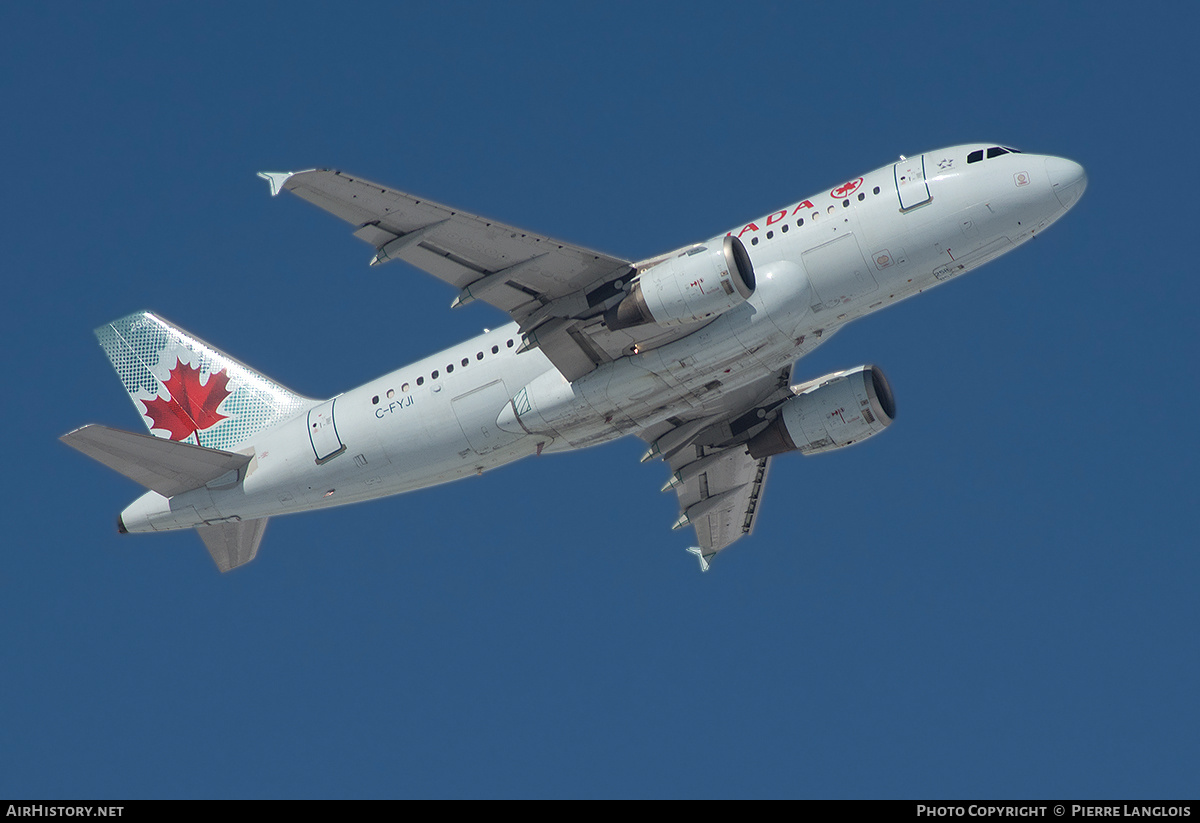 Aircraft Photo of C-FYJI | Airbus A319-114 | Air Canada | AirHistory.net #454058