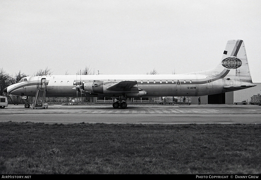 Aircraft Photo of G-AZIN | Canadair CL-44D4-2 | Transmeridian Air Cargo | AirHistory.net #454065