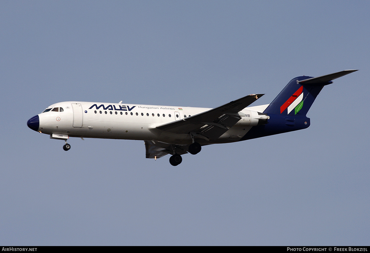 Aircraft Photo of HA-LMB | Fokker 70 (F28-0070) | Malév - Hungarian Airlines | AirHistory.net #454099