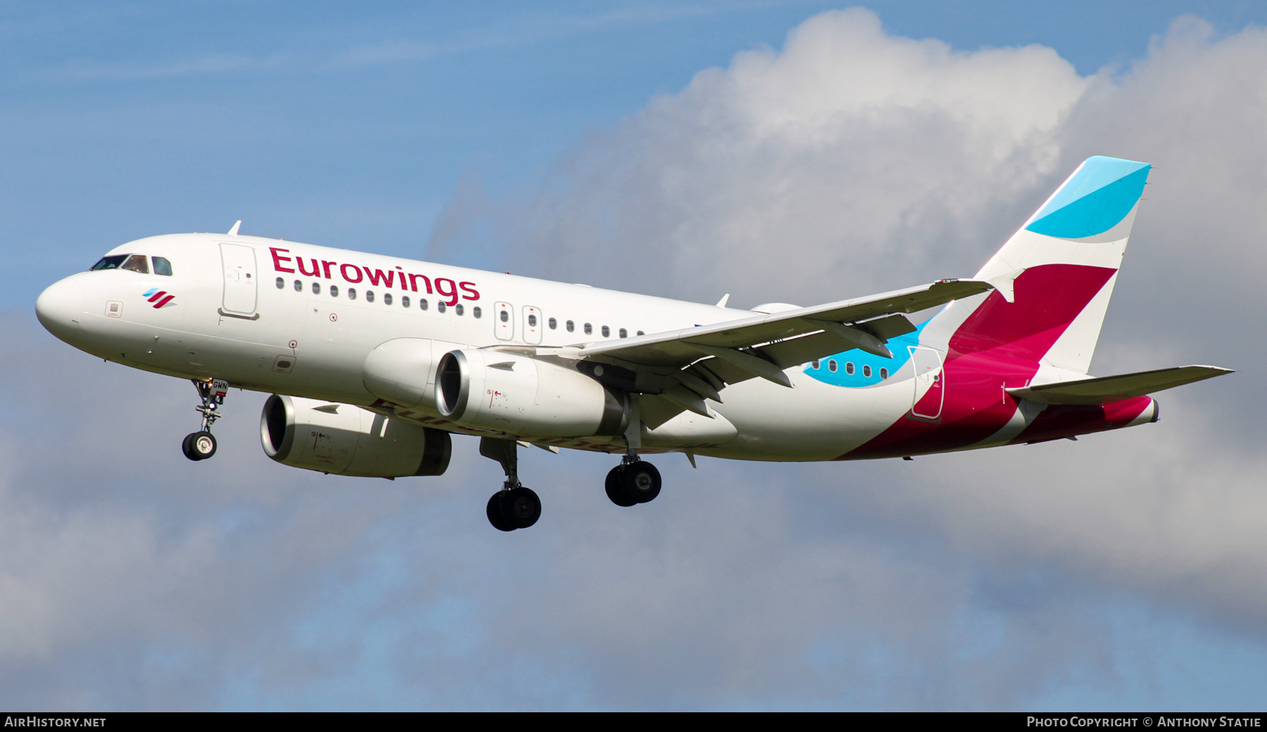 Aircraft Photo of D-AGWN | Airbus A319-132 | Eurowings | AirHistory.net #454105