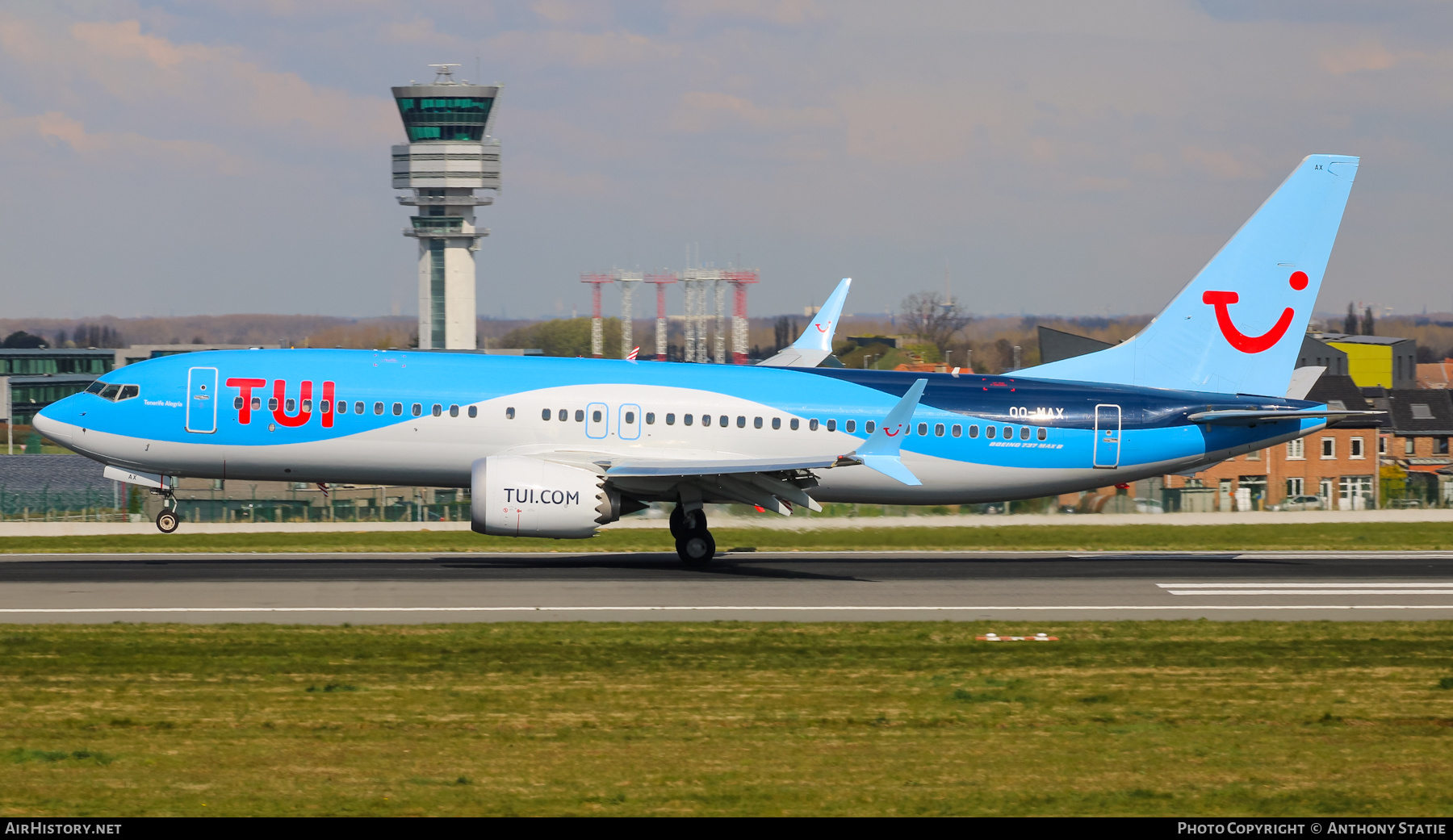 Aircraft Photo of OO-MAX | Boeing 737-8 Max 8 | TUI | AirHistory.net #454142