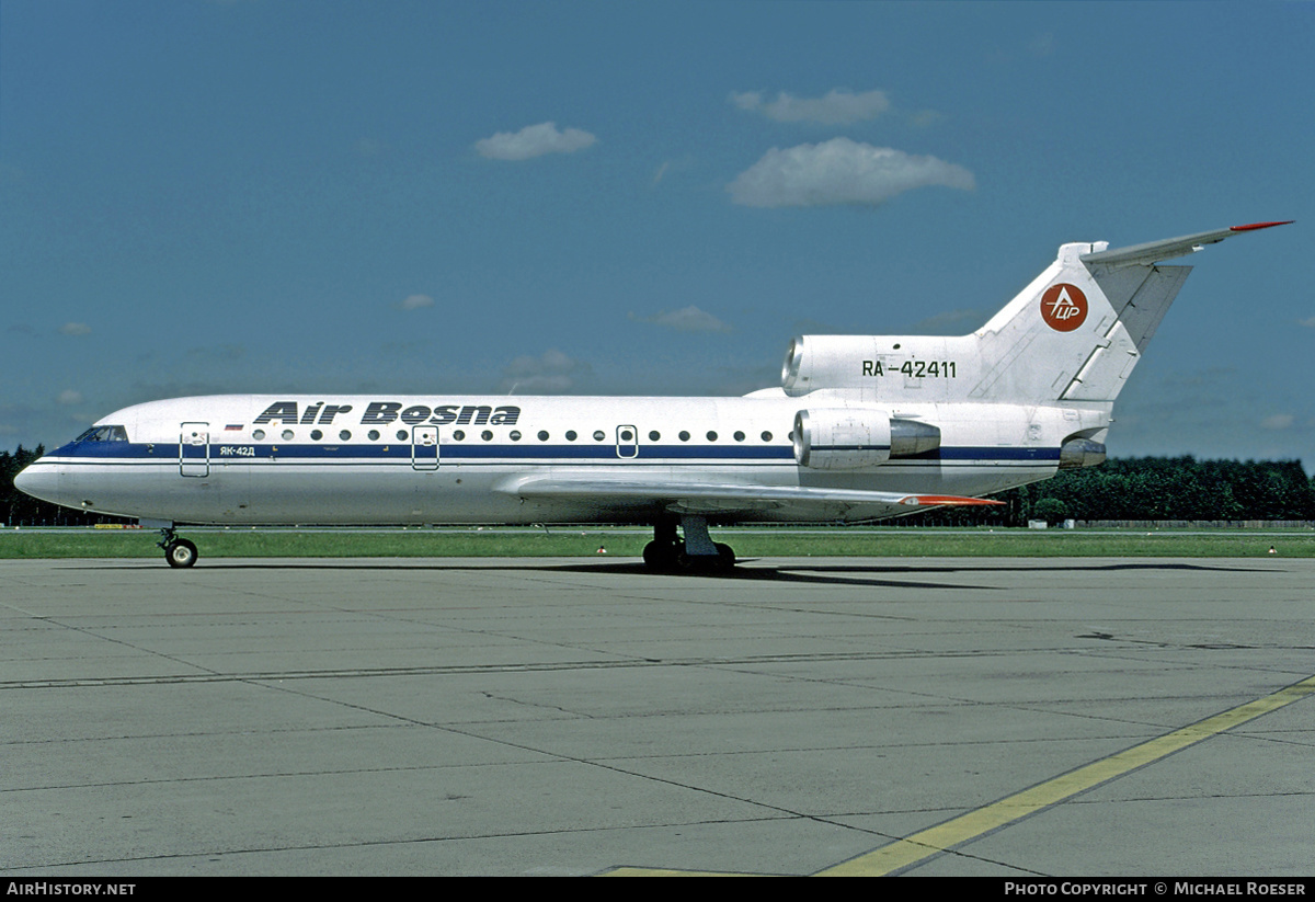 Aircraft Photo of RA-42411 | Yakovlev Yak-42D | Air Bosna | AirHistory.net #454173