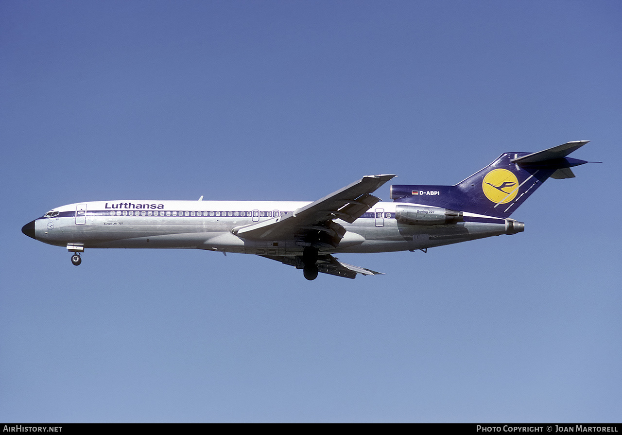 Aircraft Photo of D-ABPI | Boeing 727-230/Adv | Lufthansa | AirHistory.net #454187