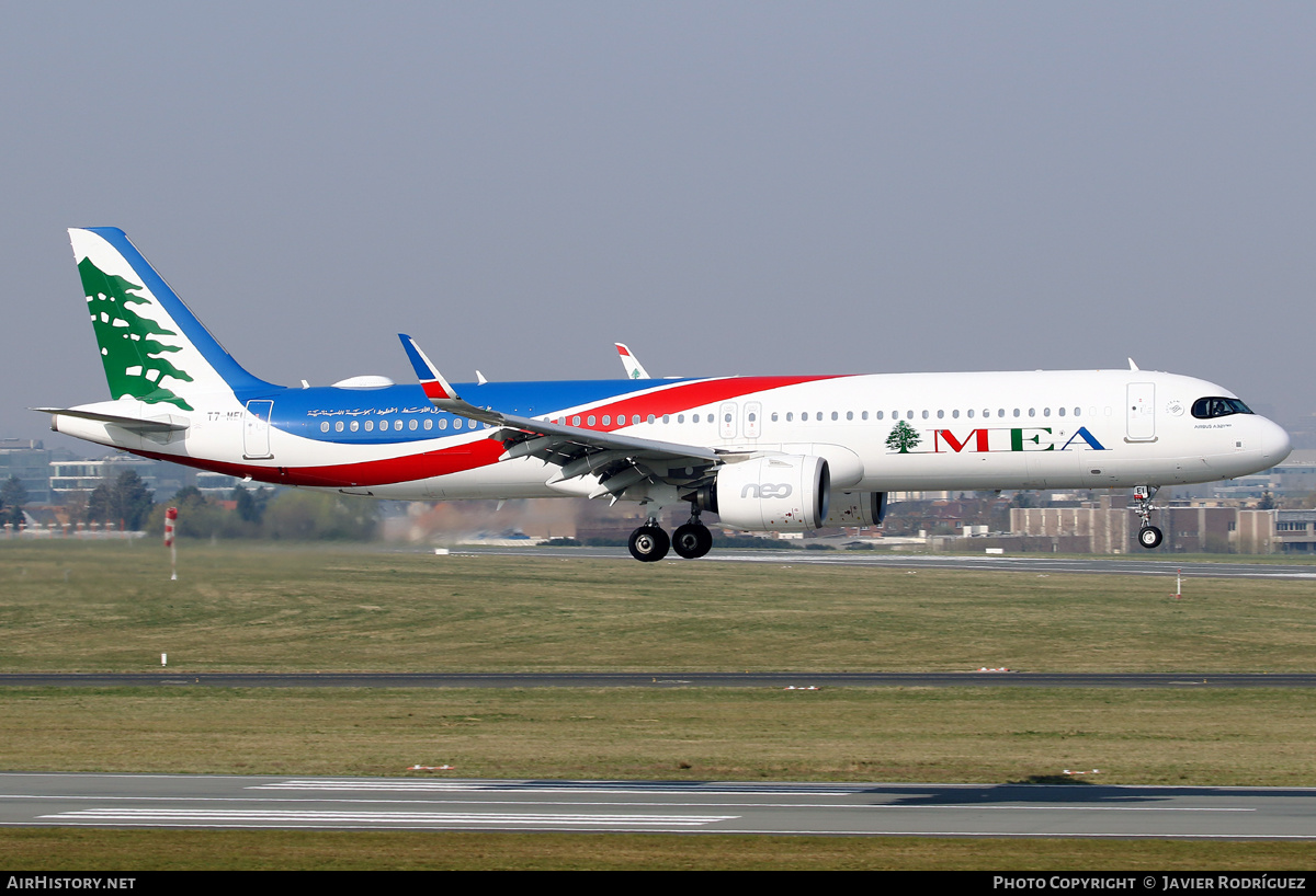 Aircraft Photo of T7-ME1 | Airbus A321-271N | MEA - Middle East Airlines | AirHistory.net #454223